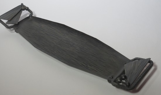 French Art Deco Wrought Iron Pen Tray Style of Edgar Brandt